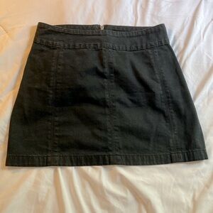 dark wash mini skirt denim free people a line size 6